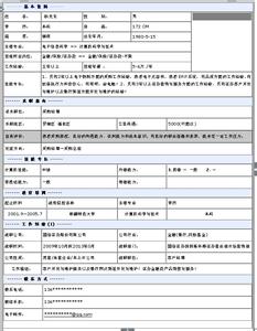 英文简历模板 采购经理英文简历