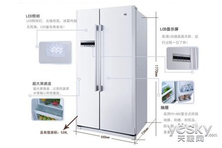 海尔冰箱双开门新款 海尔对开门冰箱尺寸及其保养的方法简单介绍