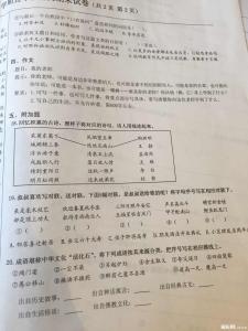 五年级下期中试卷2016 五年级2016下册期中语文考试试卷