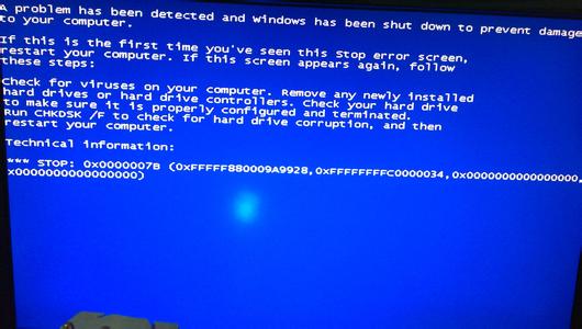 0x0000007b蓝屏解决 win7启动蓝屏0X0000007B代码的解决方法
