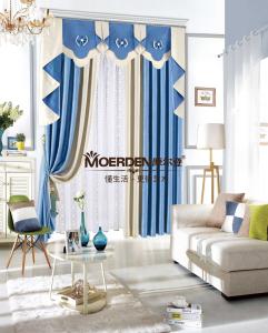 客厅窗帘装修效果图 多彩世界的客厅窗帘效果图