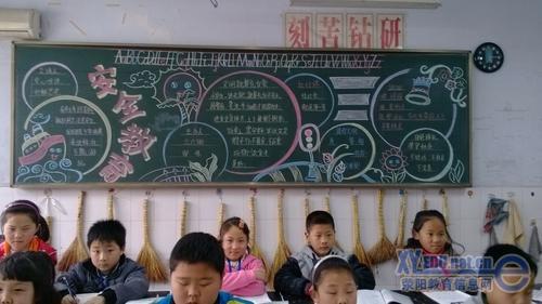 中学生安全主题黑板报 以安全为主题黑板报图片