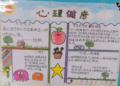 大学生心理健康手抄报 大学生心理健康手抄报图片内容素材