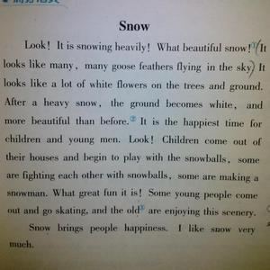 我喜欢冬季写作文英文 我喜欢冬天英语作文