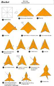 儿童折纸火箭的做法 纸火箭的折纸方法图解