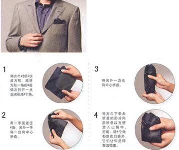 西装手帕 男士西装手帕的穿戴和折叠方法