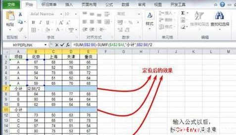 求和平均值公式 Excel2010中利用函数自动表内求和，求平均值的操作方法