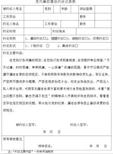 候选人集体谈话发言稿 廉政谈话发言稿范文