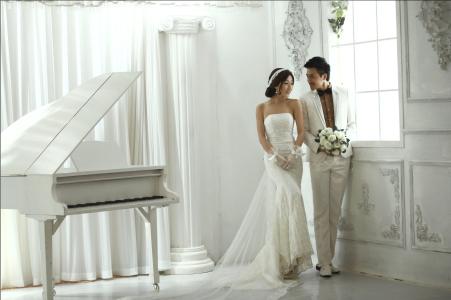 优雅韩式盘发图片大全 PhotoShop调出优雅韩式风格婚纱照片效果教程