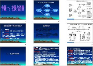 人教版高三政治必修1复习要点