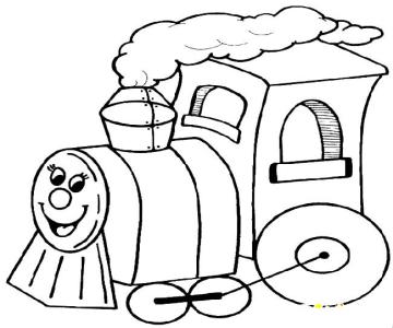 小班小火车简笔画图片 卡通小火车简笔画图片