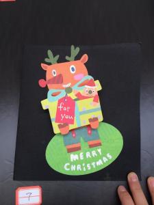 圣诞节贺卡封面 圣诞节手工贺卡图片