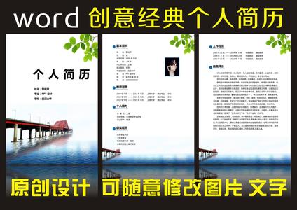 个人简历word模板 个人经典简历word模板