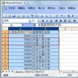 excel2003删除重复项 excel2003删除重复数据的方法