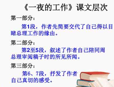 一夜的工作分段 一夜的工作段落划分_一夜的工作段落划分和分段意思