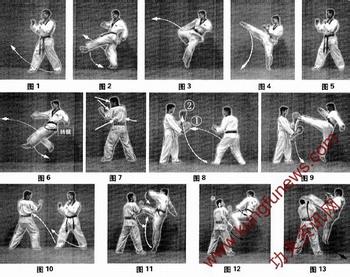 跆拳道双飞踢教学视频 双飞踢击训练及实战应用