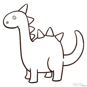 霸王龙的简笔画图片 恐龙的简笔画图片