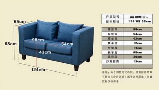 双人沙发尺寸 双人沙发的标准尺寸到底是多大
