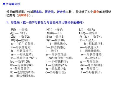 单词记忆法 英语单词记忆法 提高英语单词记忆效率