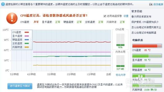 cpu温度高影响性能吗 cpu温度多高影响性能么