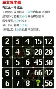 算术题脑筋急转弯 关于算术题的脑筋急转弯