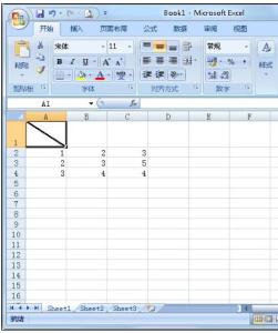 word2010表格斜线表头 Excel2010进行画斜线作表头的操作方法。