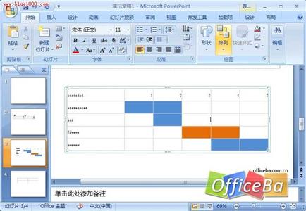 ppt2007表格边框颜色 在ppt2007怎样插入表格