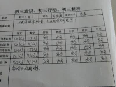 决心书范文 中考决心书300字范文