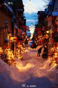 行走在冬夜的冷风中 温馨的冬夜