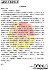 入团志愿书范文 中专入团志愿书范文3篇