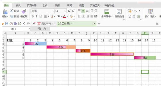 施工进度图表 Excel中制作华丽施工进度图表的操作方法