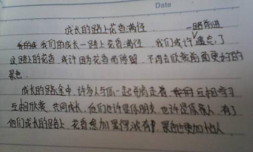 成长的路作文 成长的路初中作文600字4篇