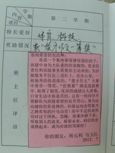 小学四年级班主任评语 2016小学四年级班主任评语