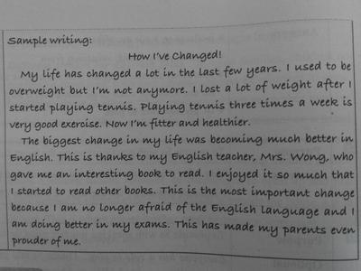 九年级英语作文 记一件事的九年级英语作文