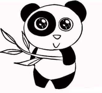可爱小动物图片简笔画 可爱小动物简笔画熊猫图片