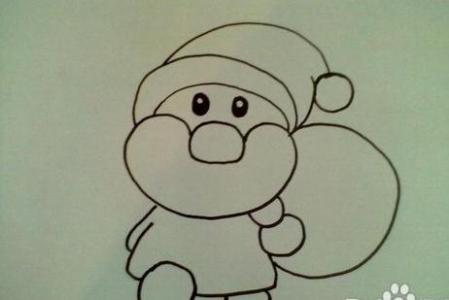 圣诞老人简笔画 简单的圣诞老人怎么画_圣诞老人简单绘画_圣诞老人怎么画简笔画