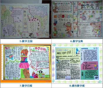 数学手抄报四年级上册 小学四年级上册数学手抄报内容