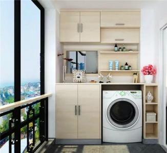 滚筒洗衣机放阳台 阳台滚筒洗衣机柜尺寸？阳台洗衣机柜哪种材料好？