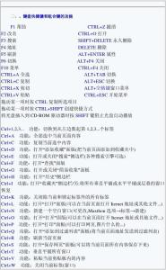 电脑快捷键大全图片 电脑快捷键大全