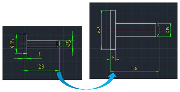 cad图形缩放 CAD怎么用缩放让不同图形变相同