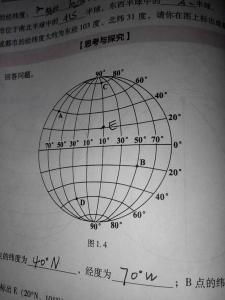 初一地理练习题答案：地球的形状和大小