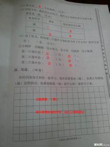三年级期末数学试卷 广州市白云区小学三年级语文期末试卷