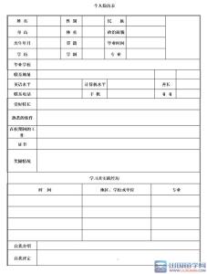 2017个人简历空白表格 个人简历表格文档