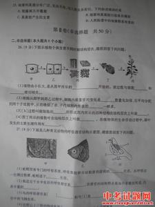 八年级下册生物期中 八年级生物下册期中试题及答案