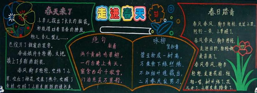 简单的一年级黑板报 小学一年级简单黑板报