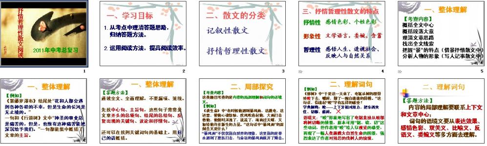 中考哲理性散文阅读 初中生哲理性散文阅读