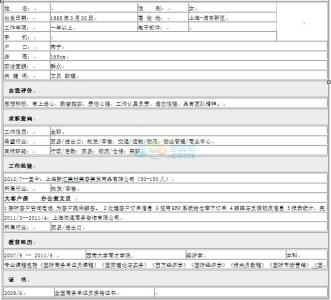 外贸英文简历模板 最新外贸英文简历模板