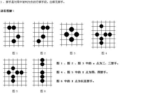 五子棋禁手图解 下五子棋无禁手慢图解