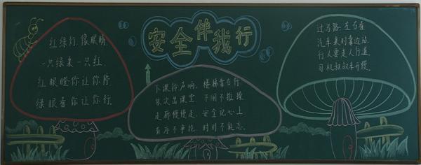 安全黑板报图片大全 小学有关安全的黑板报图片大全