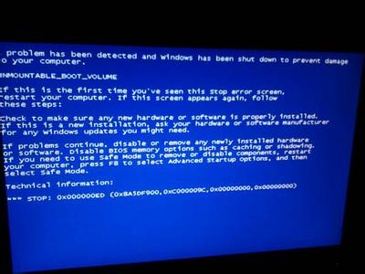 蓝屏代码0x000000ed 电脑蓝屏代码0x000000ED怎么恢复